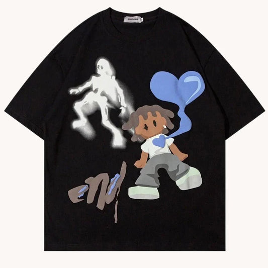 Cartoon Hip Hop T-Shirt